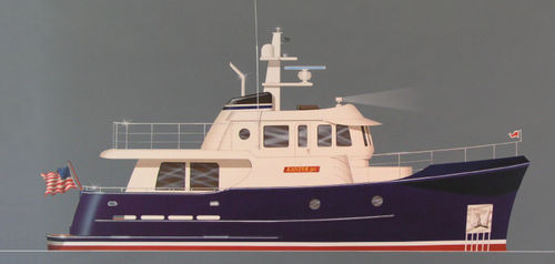 Motor-yacht offshore - 50 - Kanter Yachts - avec timonerie / à déplacement