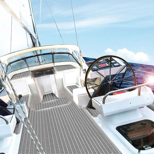 Revêtement de pont antidérapant - 2140 GISATEX&reg; - GisaTex GmbH & Co. KG - aspect teck / en PVC