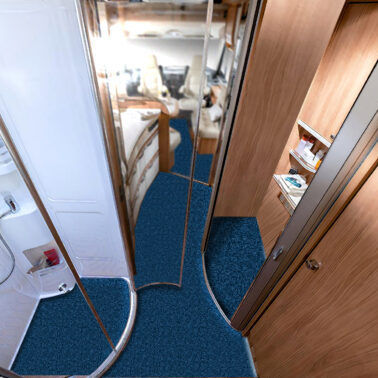 Revêtement de sol pour yacht - SOMOO - GisaTex GmbH & Co. KG - pour bateau / marron / gris