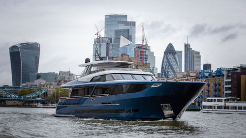 Super-yacht de croisière - BLUE JEANS - Van der Valk Shipyard - raised pilothouse / 4 cabines / aluminium