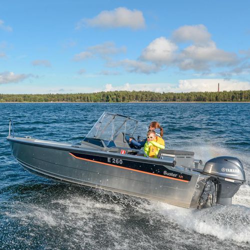 Coque open hors-bord - M1 / M2 - FISKARS Inha Works., Buster Boats - à console latérale / à double console / de pêche sportive