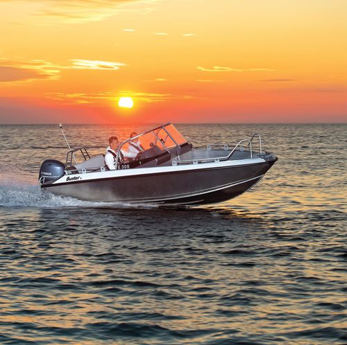 Coque open hors-bord - X - FISKARS Inha Works., Buster Boats - à double console / de pêche sportive / en aluminium