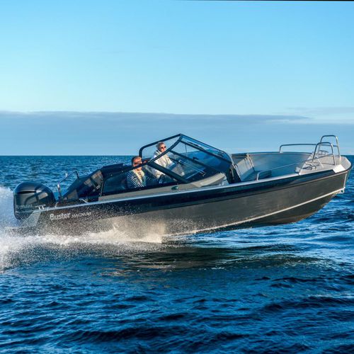 Runabout hors-bord - MAGNUM - FISKARS Inha Works., Buster Boats - à double console / bow-rider / en aluminium
