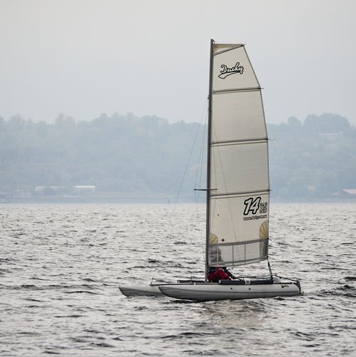 Catamaran de sport gonflable - Ducky-14s - Inflatable Solution - Eduard Maydanik - solitaire / cat boat