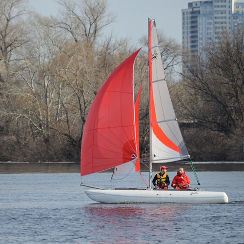 Catamaran de sport gonflable - Ducky-16 - Inflatable Solution - Eduard Maydanik - solitaire / double / spinnaker asymétrique