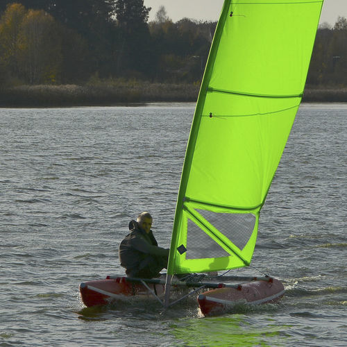 Catamaran de sport gonflable - Ducky-13 - Inflatable Solution - Eduard Maydanik - solitaire / cat boat