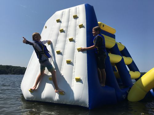 Jeu aquatique toboggan - POWER TOWER - RAVE Sports - pour base de loisirs / gonflable