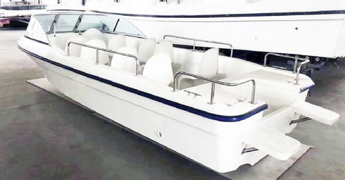 Bateau de pêche-promenade hors-bord - FRP20F double hull - Qingdao Lian Ya Boat Co.,Ltd. - open / de pêche sportive / en fibre de verre