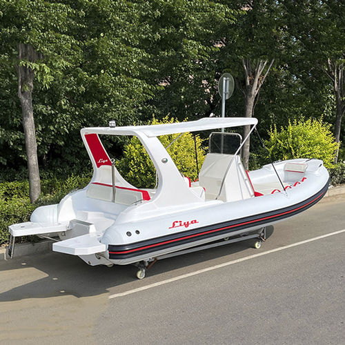 Bateau pneumatique hors-bord - HYP580-S - Qingdao Lian Ya Boat Co.,Ltd. - essence / semi-rigide / à console centrale