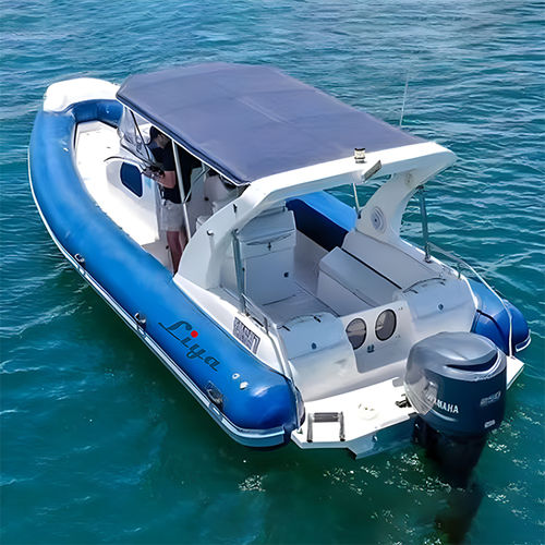 Bateau pneumatique hors-bord - RIB830 - Qingdao Lian Ya Boat Co.,Ltd. - essence / bimoteur / coque rigide
