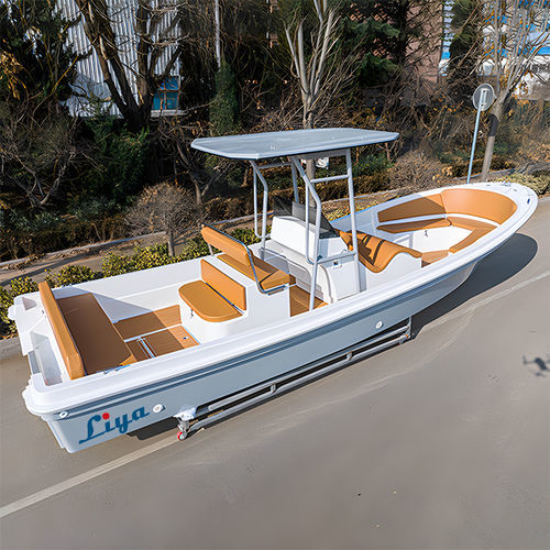 Coque open hors-bord - Panga boat 760 - Qingdao Lian Ya Boat Co.,Ltd. - à console centrale / pour base de loisirs / de pêche sportive
