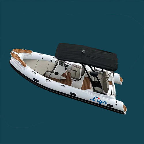 Bateau pneumatique hors-bord - HYP520 - Qingdao Lian Ya Boat Co.,Ltd. - essence / semi-rigide / à console centrale