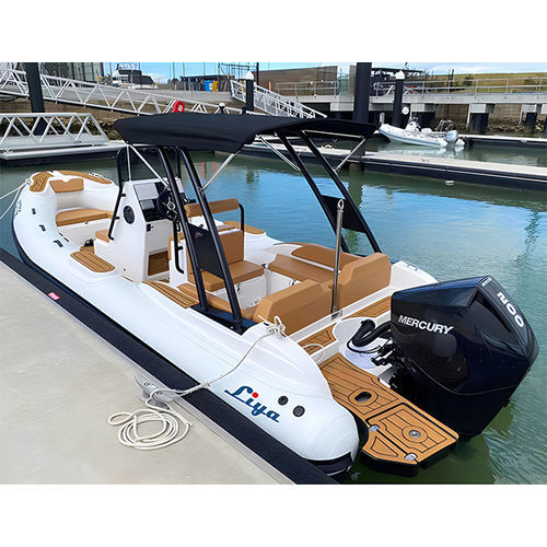 Bateau pneumatique hors-bord - HYP660 - Qingdao Lian Ya Boat Co.,Ltd. - essence / semi-rigide / à console centrale