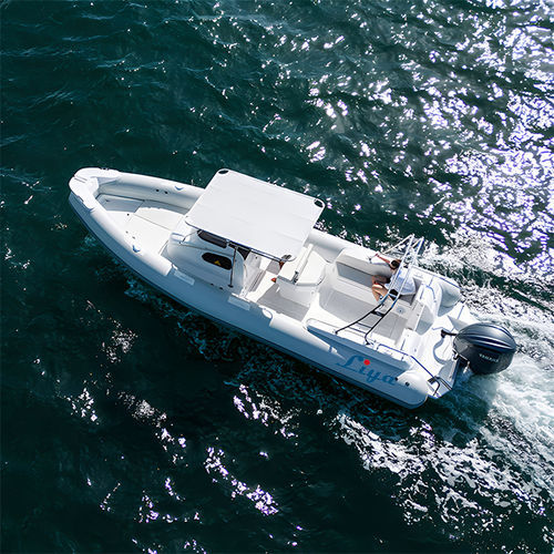 Bateau pneumatique hors-bord - HYP830 - Qingdao Lian Ya Boat Co.,Ltd. - essence / bimoteur / semi-rigide