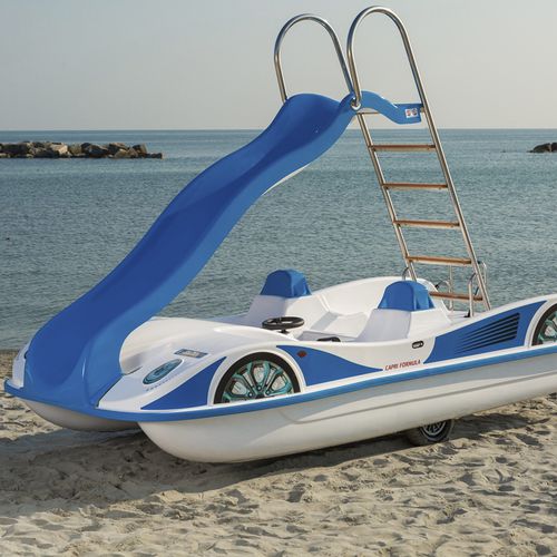 Bateau à pédales 5 places - Capri Formula - CNA Centro Nautico Adriatico - en fibre de verre / bleu / blanc
