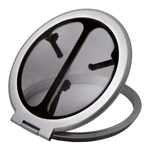 Panneau de pont pour bateau - 900 series - Foresti & Suardi - rond / ouvrant / en aluminium