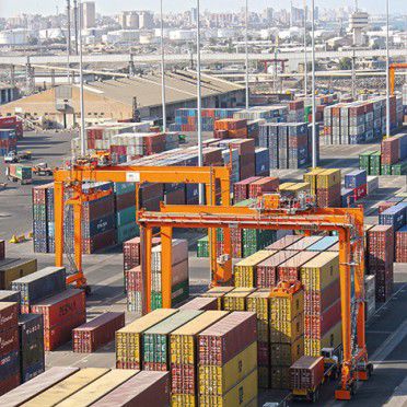 Portique de stockage de conteneurs sur pneus - RTG - Liebherr-International Deutschland