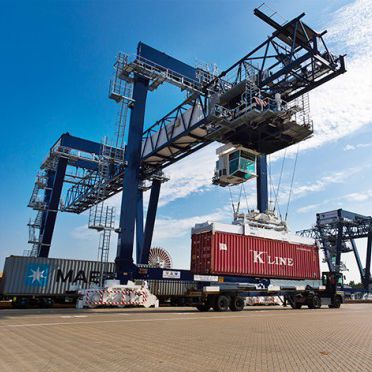 Portique de stockage de conteneurs sur rail - RMG - Liebherr-International Deutschland - automatique