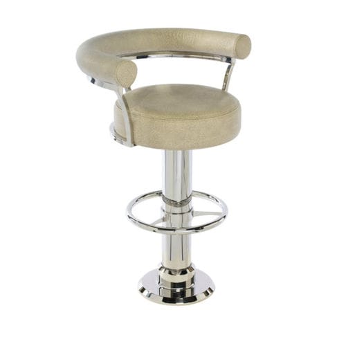 Tabouret de bar pour navire - NAUTIQUE - Crown Ltd - pour yacht / en acier inoxydable / base ronde