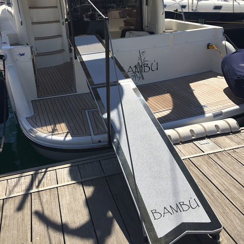 Passerelle pour bateau - Prestige - Black line - GS Composite - pliante / manuelle / en carbone