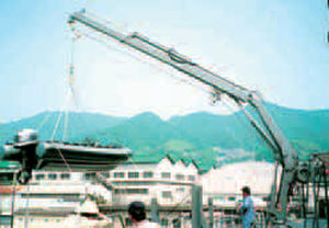 Grue de pont - Mitsui Engineering & Shipbuilding - pour navire