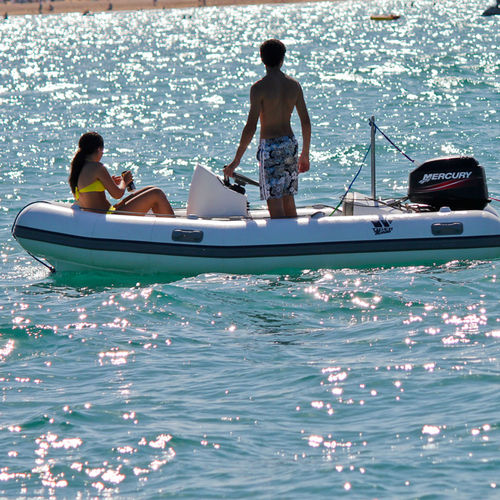 Bateau pneumatique hors-bord - PT370 - Tiger Marine - semi-rigide / open / à console latérale