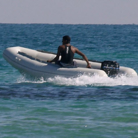Bateau pneumatique hors-bord - T360 - Tiger Marine - semi-rigide / open / max. 6 personnes