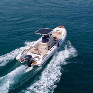Bateau pneumatique hors-bord - OP850 - Tiger Marine - bimoteur / semi-rigide / à console centrale