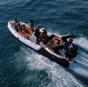 Bateau pneumatique hors-bord - TL650 - Tiger Marine - semi-rigide / à console centrale / open
