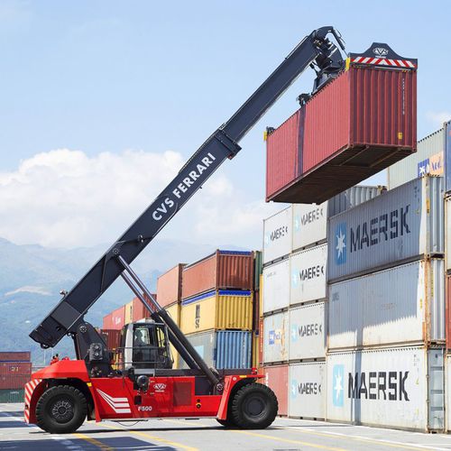 Reach-stacker prise par dessus - F500.RS series - CVS Ferrari - pour conteneur plein