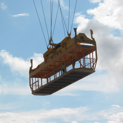 Cage pour personnel d'intervention pour spreader de conteneur - Lashing Cage - TIMARS AB