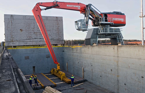Grue portuaire - MANTSINEN 200 R - MANTSINEN - articulée / mobile