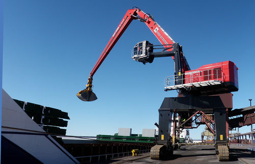 Grue portuaire - MANTSINEN 120R - MANTSINEN - articulée / mobile