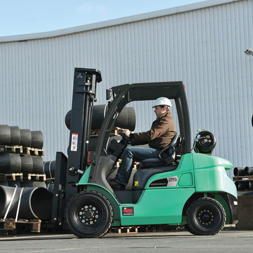 Chariot élévateur pour chantier naval - FG15-35(C)N series - Mitsubishi Forklift Trucks - toutes roues directrices