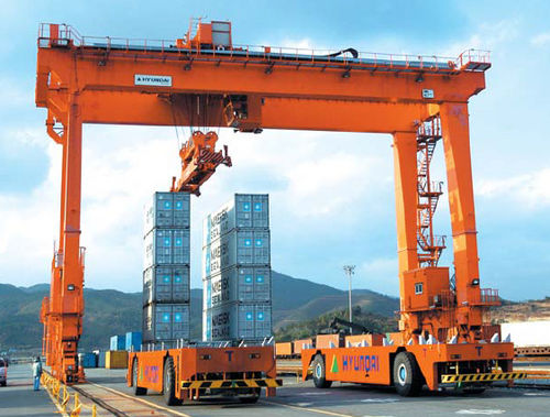 Véhicule autoguidé AGV - Hyundai Samho Crane Division - pour conteneur