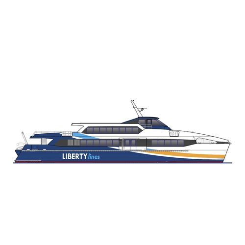 Ferry à passagers Ro-Pax - Liberty Lines  - Armon Shipyards - hybride