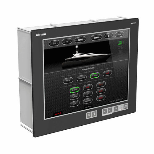 Panel PC pour navire - AHD 1215 F - Böning Automationstechnologie GmbH & Co. KG - pour yacht / encastrable / tactile