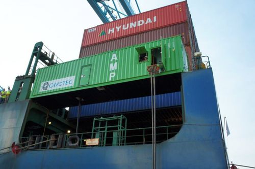 Système d'alimentation électrique pour navire - AMP - Cavotec MSL - pour terminal portuaire