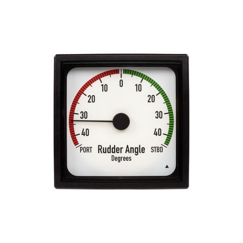 Indicateur pour navire - XL series - DEIF - d'angle de gouvernail / analogique / à LED