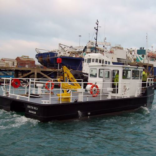 Bateau antipollution - PollCat - Desmi - catamaran / in-bord