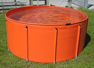 Réservoir d'eaux usées - Troiltank - Desmi - d'hydrocarbure / de stockage temporaire / avec cadre