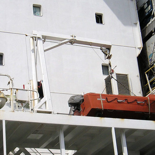 Bossoir pour bateau de sauvetage - D-BR - d-i davit international-hische GmbH - pour navire / à énergie emmagasinée / à gravité