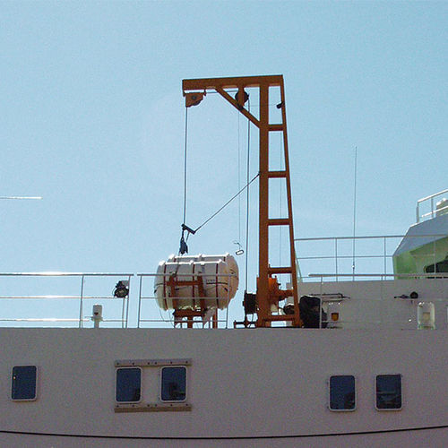 Bossoir pour radeau de survie - D-RB - d-i davit international-hische GmbH - à gravité / manuel