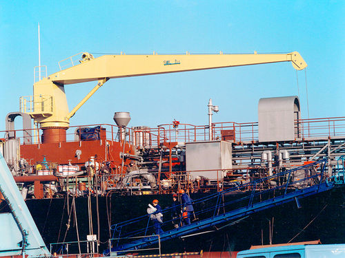 Grue pour navire - C-SH - d-i davit international-hische GmbH - à flèche relevable / de pont