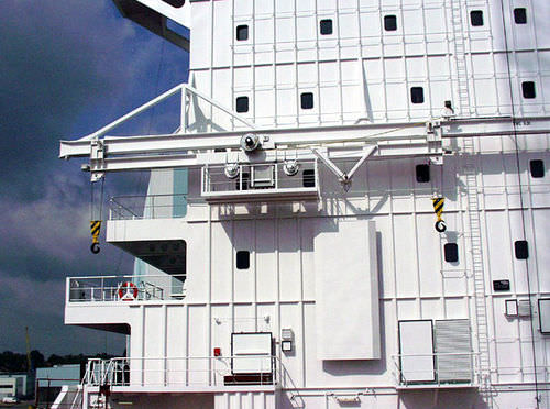 Grue pour navire - C-GEB.60 - d-i davit international-hische GmbH - sur monorail / à portique / de pont