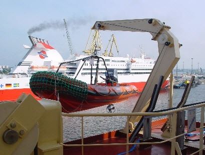 Bossoir pour navire - RHP - GLOBAL DAVIT - pour canot de secours / hydraulique / pivotant