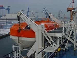 Bossoir pour navire - GS(L)P - GLOBAL DAVIT - de canot de sauvetage / à gravité