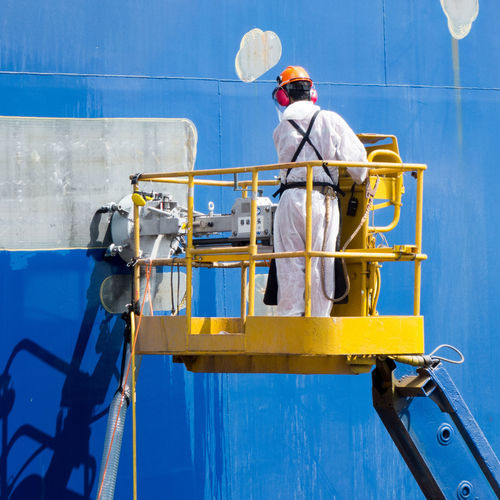 Nettoyeur haute pression pour chantier naval - AQUABLAST® Line - Hammelmann GmbH - monté sur châssis / à moteur électrique