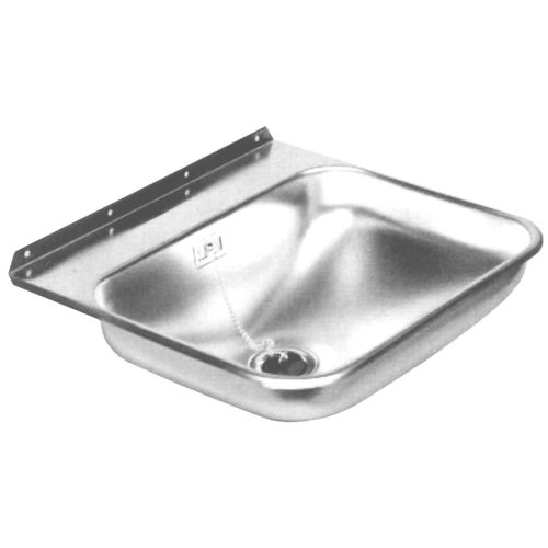 Évier carré - TS430 - Loipart AB - en inox / pour bateau