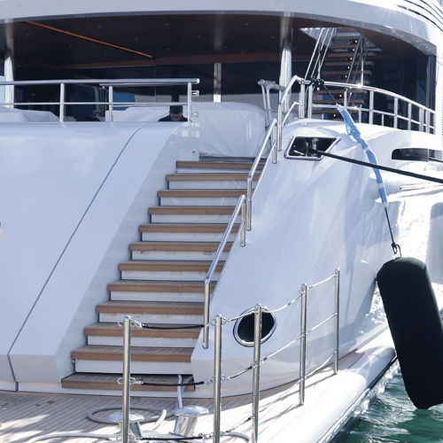 Échelle pour yacht - Tecnimpianti SPA - escamotable / de sécurité / en carbone